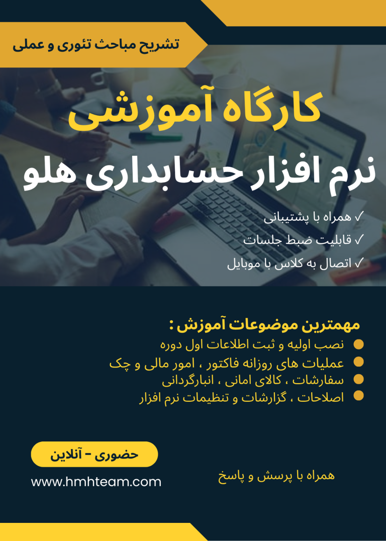 اموزش نرم افزار هلو نصب نرم افزار هلو مشاوره کسب و کار میرزا